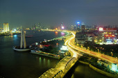 Vue de nuit sur le Bund