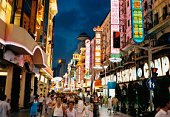 Rue commercante de Shanghai